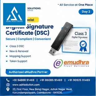 DSC Service — digital signature certificate application, renewal and mapping